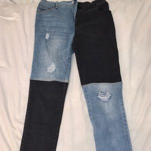 Patched Skinny jeans